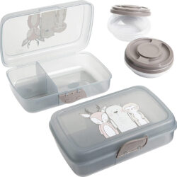 Lunchbox, 2er-Set, mit Trennfach, 13x21x14,5 cm