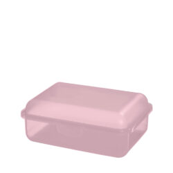 Snack Box Midi, 15x11x6cm, transluzent rosa