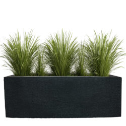Pflanzkasten/Blumenkasten LIMA, 27 x 80 x 30 cm, Anthrazit, Polyethylen
