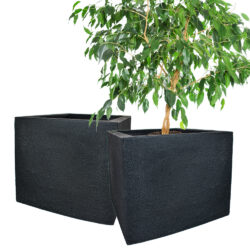 Pflanztopf/Pflanzkübel LIMA, 40 x 50 x 50 cm, Anthrazit, Polyethylen