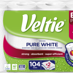 Küchenrolle 4er Pack 2lagig,104 Blatt, Weiß